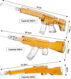 3 Gun Whiskey Decanters Set AR15, AK47, & Rifle Gun Decanter Set 1000ml By The Wine Savant - Veteran Gifts, Home Bar, Gun Lover Gifts, Tik Tok Gun Decanter, Military Gifts Gifts For Dad… -Refined Spirits Store 81DiAU rK7L. AC SL1500