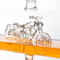 Motorcycle Decanter Whiskey & Wine Decanter Set 1100ml By The Wine Savant With 4 Whiskey Glasses, Motorcycle Gifts, Harley Davidson Motorbike Gifts, Drink Dispenser For Wine, Scotch, Bourbon 19"H 8"W -Refined Spirits Store 81FRBSBFifL. AC SL1500