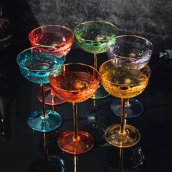 Vintage Art Deco Coupe For Champagne, Martini, Cocktails, Glasses | Set Of 6 | 7 Oz Classic Cocktail Glassware - Manhattan, Cosmopolitan, Sidecar, Crystal Speakeasy Style Saucer Goblets With Stems 9 Vintage Art Deco Coupe For Champagne, Martini, Cocktails, Glasses | Set Of 6 | 7 Oz Classic Cocktail Glassware - Manhattan, Cosmopolitan, Sidecar, Crystal Speakeasy Style Saucer Goblets With Stems -Refined Spirits Store 81Kjmoo359L. AC SL1500