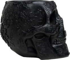 Skull Makeup Brush Holder, Pen Holder, Vanity, Desk, Office Organizer, Stationary, Decor Planter , Candy Bowl , Goth Decorations , Extra Large, Skulls Gothic Skull & Bones Organizer Bathroom (Black) 10 Skull Makeup Brush Holder, Pen Holder, Vanity, Desk, Office Organizer, Stationary, Decor Planter , Candy Bowl , Goth Decorations , Extra Large, Skulls Gothic Skull & Bones Organizer Bathroom (Black) -Refined Spirits Store 81N5BaZt79L. AC SL1500