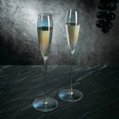 Parisian Performance Glassware French Paris Collection Crystal Pink Glasses, Red & White Wines - The Wine Savant - For Weddings Present Everyday Beautiful Gift Anniversary (Iridescent Champagne 2 Set) -Refined Spirits Store 81NcyPsl8FL. AC SL1500 daad5538 0499 4b81 8038 ce4d6fee3dd3