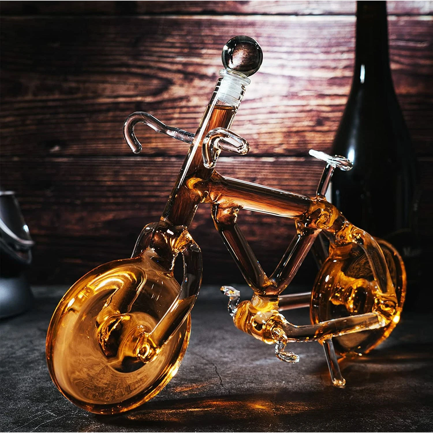 Bicycle Wine & Whiskey Decanter 200ml By The Wine Savant - Bike Decanter For Bourbon And Scotch, Biker Gifts, Cyclist Gifts, Gifts For Bike Enthusiasts, Whiskey Gifts For Dad… 2 Bicycle Wine & Whiskey Decanter 200ml By The Wine Savant - Bike Decanter For Bourbon And Scotch, Biker Gifts, Cyclist Gifts, Gifts For Bike Enthusiasts, Whiskey Gifts For Dad… - Image 2