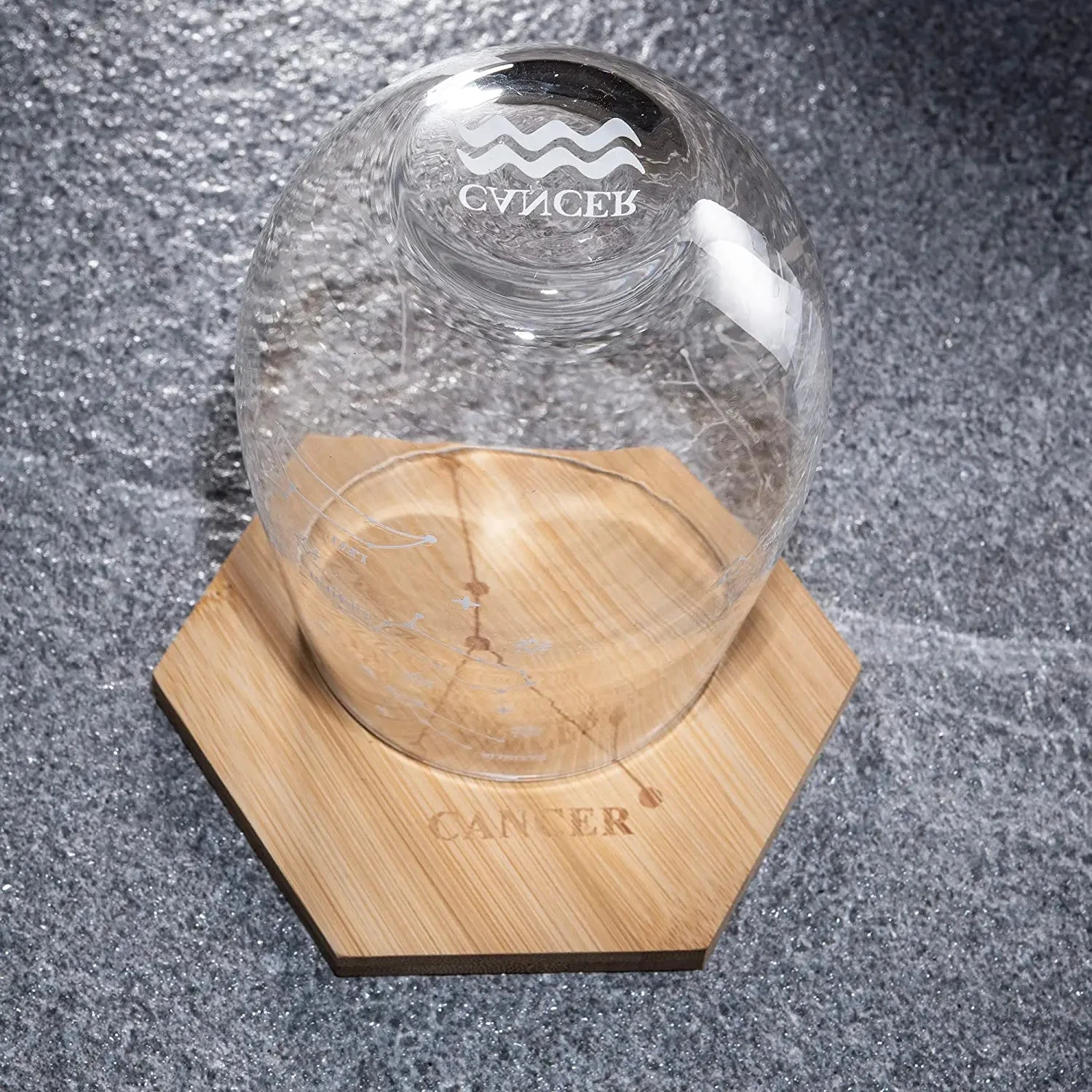 Set Of 2 Zodiac Sign Wine Glasses With 2 Wooden Coasters By The Wine Savant - Astrology Drinking Glass Set With Etched Constellation Tumblers For Juice, Water Home Bar Horoscope Gifts 18oz (Cancer) 4 Set Of 2 Zodiac Sign Wine Glasses With 2 Wooden Coasters By The Wine Savant - Astrology Drinking Glass Set With Etched Constellation Tumblers For Juice, Water Home Bar Horoscope Gifts 18oz (Cancer) - Image 4
