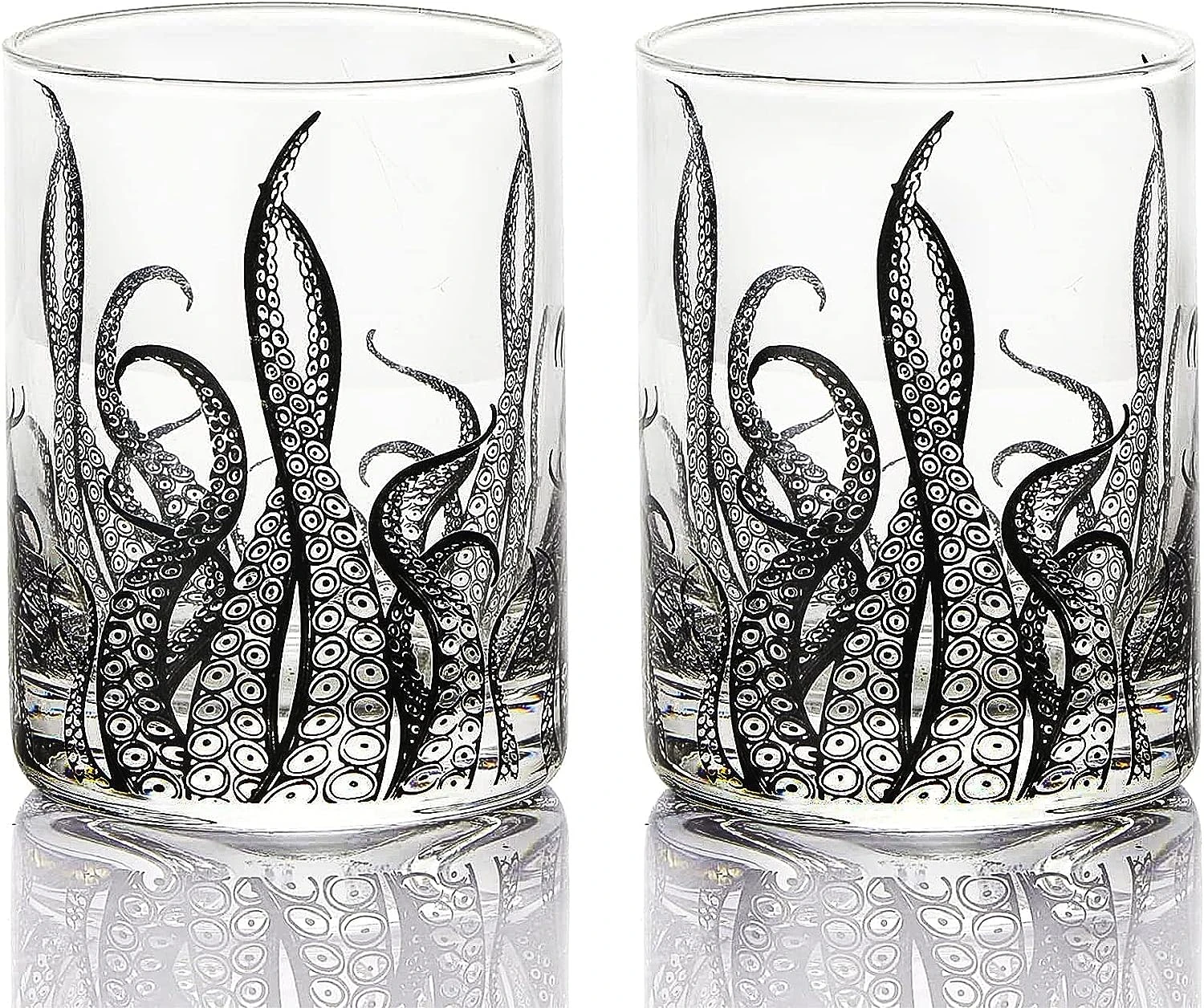 Octopus Tentacle Whiskey Glassware | Set Of 2 | 9 OZ Handmade Craft Beer, Cocktail, Water, Bar Rock Glass - Kraken Tumbler Gift Set, Old Fashioned Rocks Glasses, Antique Design Extraordinary Detail 6 Octopus Tentacle Whiskey Glassware | Set Of 2 | 9 OZ Handmade Craft Beer, Cocktail, Water, Bar Rock Glass - Kraken Tumbler Gift Set, Old Fashioned Rocks Glasses, Antique Design Extraordinary Detail - Image 6