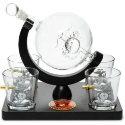 Marine Decanter Set With Four 3 Oz Shot Glasses 1000ml Marines Gift Decanter By The Wine Savant - Marine Gifts, Army Gifts, Veteran Gifts 13 Marine Decanter Set With Four 3 Oz Shot Glasses 1000ml Marines Gift Decanter By The Wine Savant - Marine Gifts, Army Gifts, Veteran Gifts -Refined Spirits Store 81 w5GiXvnL. AC SL1500