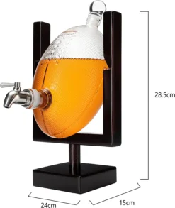 Football Decanter For Whiskey, Wine, Water & Other Liquids - Spigot Faucet - 1400ml Fantasy & Monday Night Football Decorations Decor Liquor Dispenser Gifts For Men Dad, Decanters For Alcohol -Refined Spirits Store 81bhlf5mvGL. AC SL1500