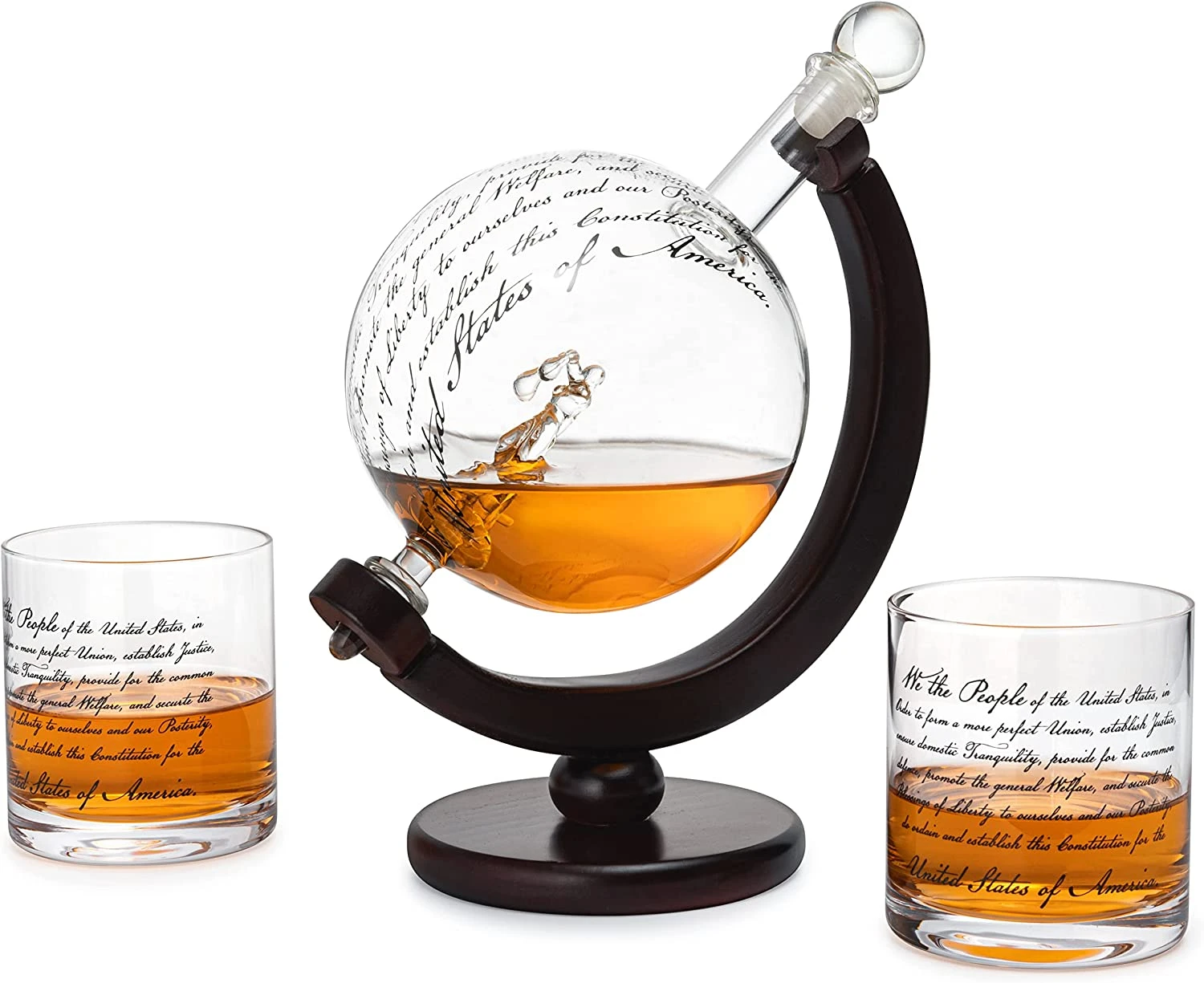 Lady Justice Law U.S. Constitution Whiskey & Wine Decanter Set - 850ml Attorney, Lawyer, Judge Gift - Promotion, Milestone, Law School Graduation, Retirement, Congress & Senate Gifts, For Men & Women 6 Lady Justice Law U.S. Constitution Whiskey & Wine Decanter Set - 850ml Attorney, Lawyer, Judge Gift - Promotion, Milestone, Law School Graduation, Retirement, Congress & Senate Gifts, For Men & Women - Image 6