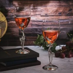 Stag Antler Set Of 2 Wine Glasses 9"H By The Wine Savant, Elegant Wine Glasses Set For Any Home Bar - Luxury Glass Stag Deer Figurine Wine Glasses, Stag Lover Gifts, Nature Lover Gifts (Wine) 9 Stag Antler Set Of 2 Wine Glasses 9"H By The Wine Savant, Elegant Wine Glasses Set For Any Home Bar - Luxury Glass Stag Deer Figurine Wine Glasses, Stag Lover Gifts, Nature Lover Gifts (Wine) -Refined Spirits Store 81hb6fmO LL. AC SL1500