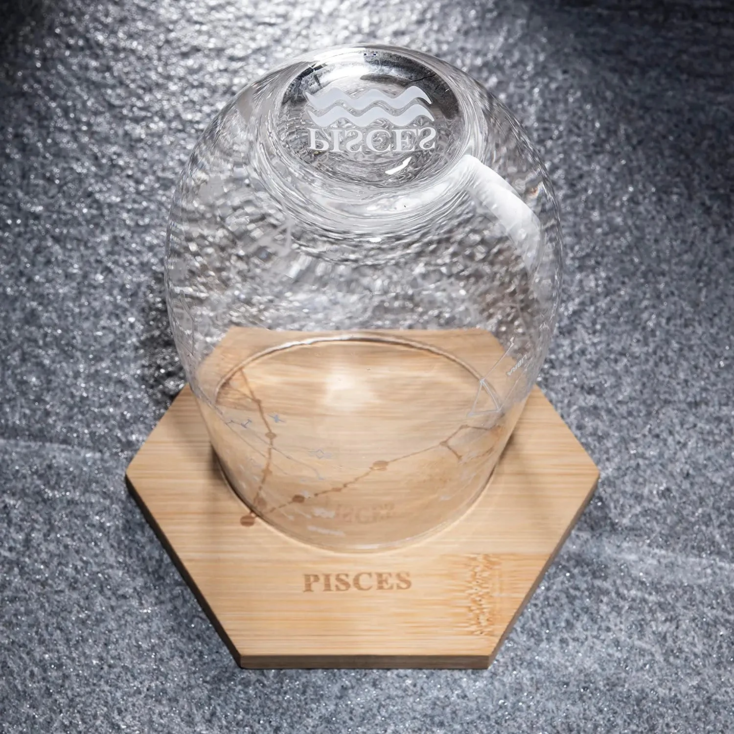 Set Of 2 Zodiac Sign Wine Glasses With 2 Wooden Coasters By The Wine Savant - Astrology Drinking Glass Set With Etched Constellation Tumblers For Juice, Water Home Bar Horoscope Gifts 18oz (Pisces) 4 Set Of 2 Zodiac Sign Wine Glasses With 2 Wooden Coasters By The Wine Savant - Astrology Drinking Glass Set With Etched Constellation Tumblers For Juice, Water Home Bar Horoscope Gifts 18oz (Pisces) - Image 4