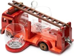 Firetruck Whiskey Decanter With Two 12 Oz Glasses Gift Firefighter Gifts, Fireman, Firetruck Figurine, Police Gifts, Fire Department Gifts, Gifts For Firefighters! 600ml 13" L 6" H Gifts For Dad -Refined Spirits Store 81ioc6OTBRL. AC SL1500