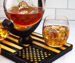 Marine Decanter Set With 4 Whiskey Glasses 1000ml Marines Gift Decanter By The Wine Savant -Refined Spirits Store 81nKCMNCF L. AC SL1500