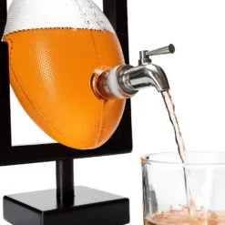 Football Decanter For Whiskey, Wine, Water & Other Liquids - Spigot Faucet - 1400ml Fantasy & Monday Night Football Decorations Decor Liquor Dispenser Gifts For Men Dad, Decanters For Alcohol -Refined Spirits Store 81owss7WKGL. AC SL1500