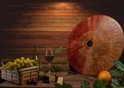 Wine Wheel Handcrafted Wood - For Both Amateurs And Connoisseurs, A Guide To On Tasting, Identifies Primary, Secondary & Tertiary Flavors, As Well As Colors - Use As Is, Decor Or Cheeseboard (Matte) -Refined Spirits Store 81qzeyjsopL. AC SX679