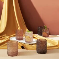 Hobnail Drinking Glasses, Venus Colors Beaded Tumbler Drinking Glasses Set | Set Of 6 -Refined Spirits Store 81vUhSxEmuL. AC SL1500