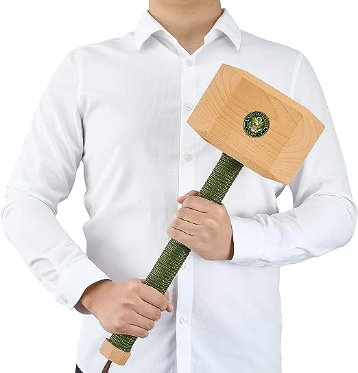 Army Wooden Thor Mjolnir Hammer Home Decor - Decorative Novelty Office, Wall, Home Statue, Gift For America United States Military, Army, US Army, Service Branch Wall Art, Nautical Sea Patriotic Gift 3 Army Wooden Thor Mjolnir Hammer Home Decor - Decorative Novelty Office, Wall, Home Statue, Gift For America United States Military, Army, US Army, Service Branch Wall Art, Nautical Sea Patriotic Gift - Image 3