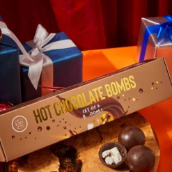 Hot Chocolate Bombs - Set Of 6 - Delicious Cocoa Bombs Filled With Marshmallows - 2 Flavors Caramel & Fudge Brownie Candy - Classic Milk Chocolates Cocoa Bomb Gift Set - Delicious Gifts -Refined Spirits Store 9. 1