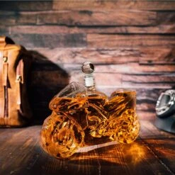Motorbike Motorcycle Gift Decanter For Wine & Whiskey 750ml By The Wine Savant, Whiskey Gifts, Motorcycle Gifts, Sport Bike Gifts, Hell Ghost Harley-Davidson, Beer Scotch Bourbon Spirits Gifts For Men -Refined Spirits Store 91F47Z3149L. AC SL1500 1