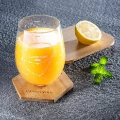 Set Of 2 Zodiac Sign Wine Glasses With 2 Wooden Coasters By The Wine Savant - Astrology Drinking Glass Set With Etched Constellation Tumblers For Juice, Water Home Bar Horoscope Gifts 18oz (Capricorn) -Refined Spirits Store 91GIDi4BPzL. AC SL1500