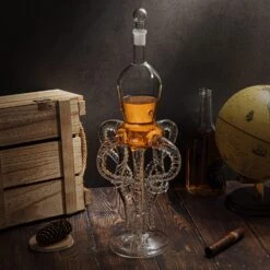 Tall Octopus Whiskey And Wine Decanter 500ml 16.5" H By The Wine Savant - Extraordinary Detail, Kraken Sea, Nautical Gifts, Sea Lover Gifts! -Refined Spirits Store 91JIoM l XL. AC SL1500 3adf9b39 6dca 44bb 87a9 5d1e71452b03