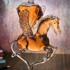 Pegasus Diamond Crystal Decanter, For Wine & Whiskey - The Wine Savant - 12" Tall Dazzling Crystalline - For Wine, Spirits, Scotch, Bourbon, Cognac And Brandy - 500mL - Pegasus Horse Winged Diamonds -Refined Spirits Store 91wwJBJj0pL. AC SL1500