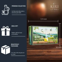 Olive Oil Gourmet Sampler Gift Set Of 6 - Premium Extra-Virgin Blend Olive Oil Made In Spain, Natural Flavors Include Herbs, Chili, Spice, Rosemary, Tuscan & Lemon - Gifts For Her, Him -Refined Spirits Store B0D8JP97MW 3