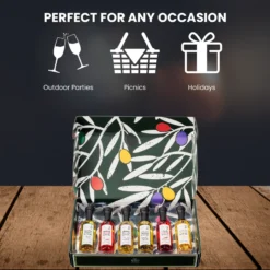 Olive Oil Gourmet Sampler Gift Set Of 6 - Premium Extra-Virgin Blend Olive Oil Made In Spain, Natural Flavors Include Herbs, Chili, Spice, Rosemary, Tuscan & Lemon - Gifts For Her, Him -Refined Spirits Store B0D8JP97MW 5