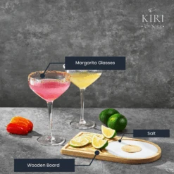 Margarita Glass, Salt & Board Gift Set - Includes 2 Ribbed 12oz Stemmed Glasses, Chili & Regular Salt, Wooden Rimmer Board, Beautiful Gift Box - Gifts For Margarita Lovers, Cocktail Parties, Holiday 9 Margarita Glass, Salt & Board Gift Set - Includes 2 Ribbed 12oz Stemmed Glasses, Chili & Regular Salt, Wooden Rimmer Board, Beautiful Gift Box - Gifts For Margarita Lovers, Cocktail Parties, Holiday -Refined Spirits Store B0DB66YNXX 4 eb052b72 f511 4d5e b2b8 6b2be7e4c57c
