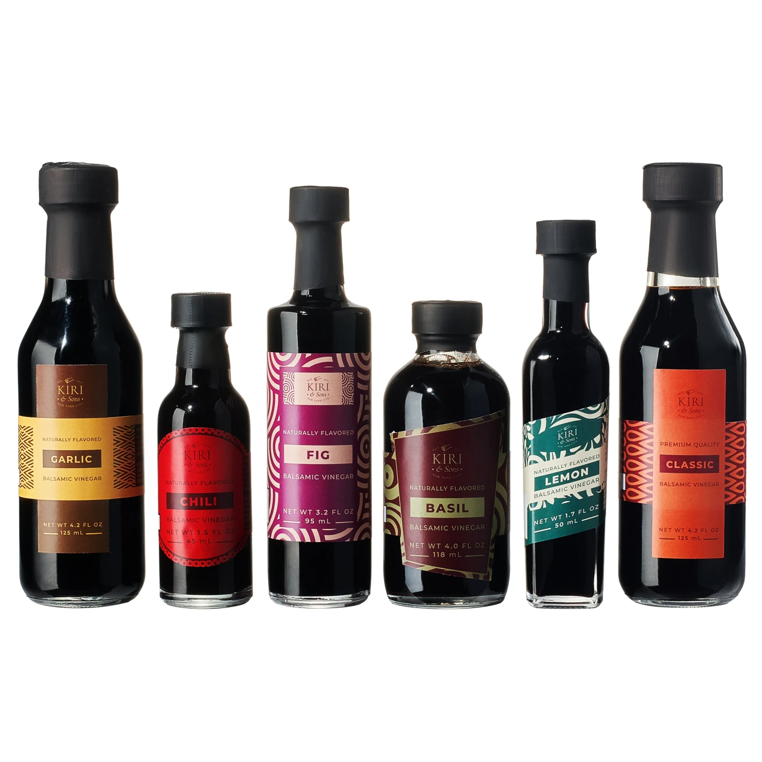 Balsamic Vinegar Gourmet Gift Set Of 6 - Premium Made In Italy, Natural Flavors Include Garlic, Chili, Fig, Basil, Lemon & Classic, Italian Crafted Glaze For Cooking 2 Balsamic Vinegar Gourmet Gift Set Of 6 - Premium Made In Italy, Natural Flavors Include Garlic, Chili, Fig, Basil, Lemon & Classic, Italian Crafted Glaze For Cooking - Image 2