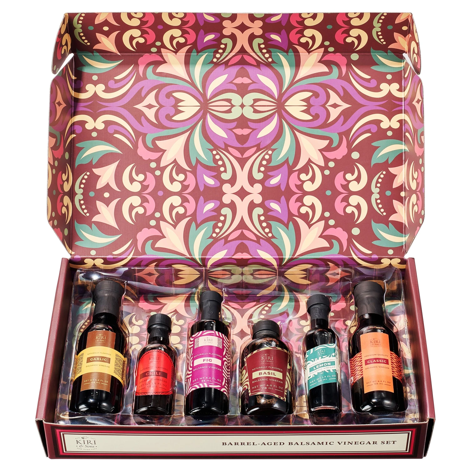 Balsamic Vinegar Gourmet Gift Set Of 6 - Premium Made In Italy, Natural Flavors Include Garlic, Chili, Fig, Basil, Lemon & Classic, Italian Crafted Glaze For Cooking 6 Balsamic Vinegar Gourmet Gift Set Of 6 - Premium Made In Italy, Natural Flavors Include Garlic, Chili, Fig, Basil, Lemon & Classic, Italian Crafted Glaze For Cooking - Image 6