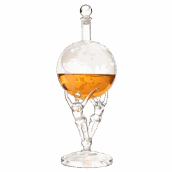 Love Crystal Decanter, For Wine & Whiskey The Wine Savant - 12" Tall - Spirits, Whiskey, Scotch, Bourbon, Cognac And Brandy - 500mL - By The Wine Savant - Lovers Globe Spouse, Partner Gifts