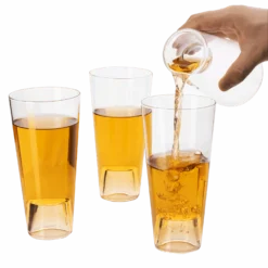 Shot In The Pint Glass, Take A Shot Funny Beer Glass/Mug 4-Set 7"H The Wine Savant - Beers Pilsner Tumblers, Perfect For Entertaining, Home Bar, Weddings, Parties, Funny Drinking Gifts 21 Oz (640mL)