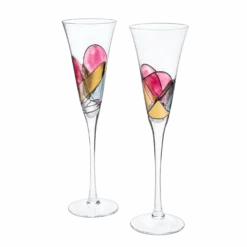 The Wine Savant Artisanal Hand Painted Renaissance Romantic Stained Glass Windows, Stemmed Hand Painted Glassware Gift Idea For Her/Him, Birthday, Housewarming, Gifts (6 OZ)