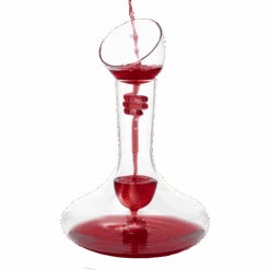 Wine Tower Decanting & Aerator Set By The Wine Savant - 2 Aerating Parts - Upper And Lower Aerators Piece - Wine & Whiskey Decanter Set, Carafe, Proven To Enhance & Improves Flavor & Aromas