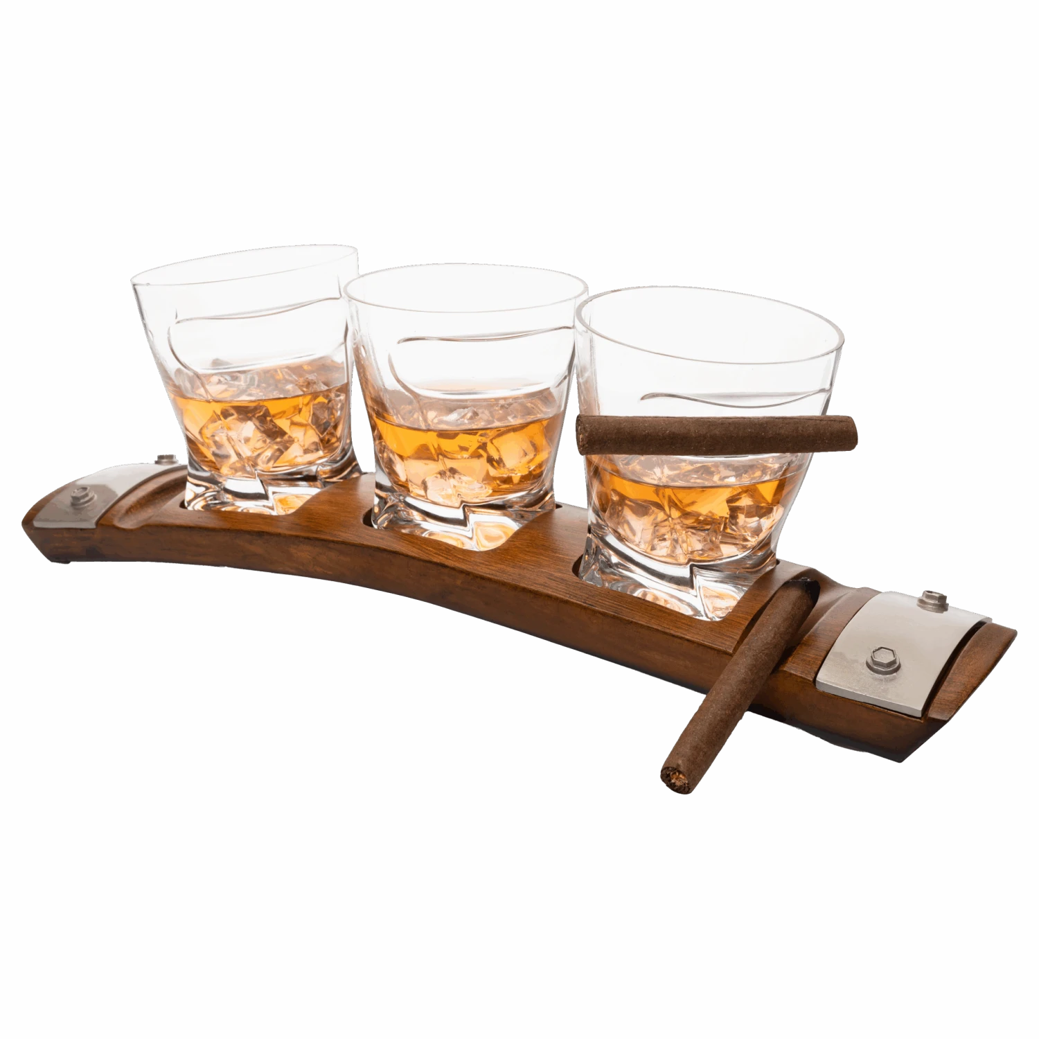 The Wine Savant Glass & Coaster & With 3 Whiskey Glasses Slot To Hold, Whiskey Glass Gift Set, Rest, Accessory Set Gift For Dad, Men Home Office Decor Gifts, Gifts For Dad 1 The Wine Savant Glass & Coaster & With 3 Whiskey Glasses Slot To Hold, Whiskey Glass Gift Set, Rest, Accessory Set Gift For Dad, Men Home Office Decor Gifts, Gifts For Dad