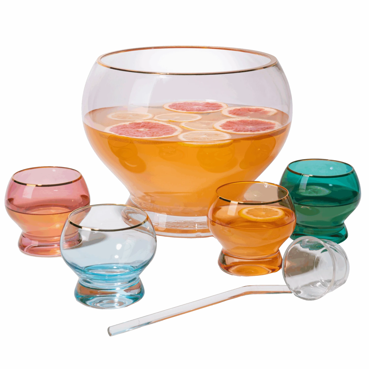 Colorful 1.7 Gallon Punch Bowl With 4 10oz Glasses Set With Ladle Gift For Mothers Day, Her, Wife, Mom, Friend - Colored Set Margarita, Cocktails, Juice, Punch Drink Bowl For Parties, Weddings 1 Colorful 1.7 Gallon Punch Bowl With 4 10oz Glasses Set With Ladle Gift For Mothers Day, Her, Wife, Mom, Friend - Colored Set Margarita, Cocktails, Juice, Punch Drink Bowl For Parties, Weddings