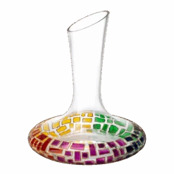 Renaissance Romantic Stained Glass Windows, Artisanal Hand Painted Glassware - The Wine Savant - Gift Idea Her, Him, Birthday, Mom, Housewarming, Gifts Ideas For Women & Men (Decanter)