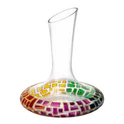 Renaissance Romantic Stained Glass Windows, Artisanal Hand Painted Glassware - The Wine Savant - Gift Idea Her, Him, Birthday, Mom, Housewarming, Gifts Ideas For Women & Men (Decanter)