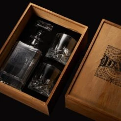 Gift For Dad Whiskey Decanter Gift Set | 730mL Decanter 2 Whiskey Glass | Father's Day, Birthday, Housewarming Gift For Your Loved One, Men, Dad, Him, Beautiful Wooden Gift Box 11 Gift For Dad Whiskey Decanter Gift Set | 730mL Decanter 2 Whiskey Glass | Father's Day, Birthday, Housewarming Gift For Your Loved One, Men, Dad, Him, Beautiful Wooden Gift Box -Refined Spirits Store DadDecanterSet3 2