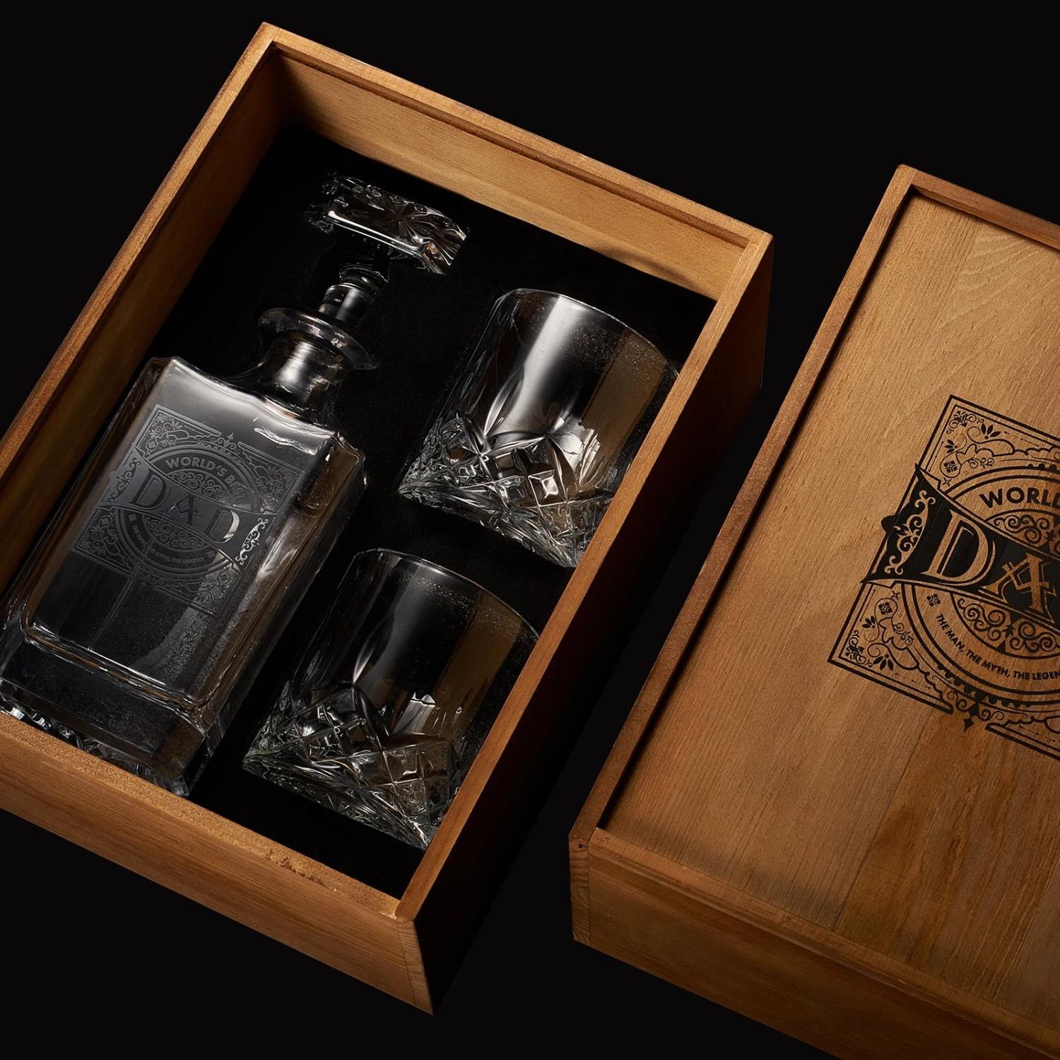 Gift For Dad Whiskey Decanter Gift Set | 730mL Decanter 2 Whiskey Glass | Father's Day, Birthday, Housewarming Gift For Your Loved One, Men, Dad, Him, Beautiful Wooden Gift Box 5 Gift For Dad Whiskey Decanter Gift Set | 730mL Decanter 2 Whiskey Glass | Father's Day, Birthday, Housewarming Gift For Your Loved One, Men, Dad, Him, Beautiful Wooden Gift Box - Image 5