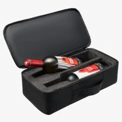 Wine Bottle Suitcase | Holds 10 Standard 750 ML Size Bottles | Expandable Removable Travel Bags, Universal Airplane Luggage Case, TSA Approved Wheeled Bag, Gift For Wine Lovers & Connoisseurs (23 IN) -Refined Spirits Store ExpandableWineSuitcase3 2