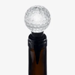 Golf Ball Wine & Champagne Bottle Stopper - Mouth-Blown Lead-Free Clear Glass Stopper, Novelty Glassware Beverage Cork, Wine Top Decoration, Gift For Red Or White Wine & Golf Lover Alike 3.8"L 8 Golf Ball Wine & Champagne Bottle Stopper - Mouth-Blown Lead-Free Clear Glass Stopper, Novelty Glassware Beverage Cork, Wine Top Decoration, Gift For Red Or White Wine & Golf Lover Alike 3.8"L -Refined Spirits Store GlassWineBottleCorkStopper GolfBall SingleSet3 1 7a30f419 ff04 4229 8ba3 de6454a27719