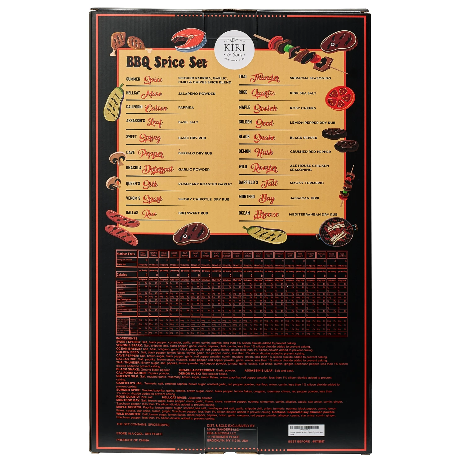 Large Gourmet Smokehouse BBQ Spice Rub Set Grilling Gift Set, 1.25oz Each- Spice Set & Seasonings - Father Gift Dad Gifts - Barbecue Cookout - Flavors Includes Smoky Chipotle, Dry Rub, Pack Of 20 9 Large Gourmet Smokehouse BBQ Spice Rub Set Grilling Gift Set, 1.25oz Each- Spice Set & Seasonings - Father Gift Dad Gifts - Barbecue Cookout - Flavors Includes Smoky Chipotle, Dry Rub, Pack Of 20 - Image 9