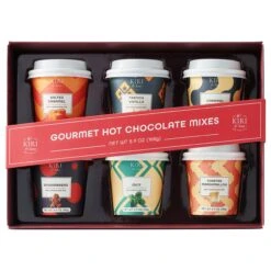 Gourmet Hot Cocoa Gift Set Cup Hot Chocolates - Set Of 6 Flavors - Salted Caramel, French Vanilla, Caramel, Gingerbread, Mint, Amaretto & More - Holiday Christmas Gifts For Her, Him, Kids -Refined Spirits Store HotChocolatecupssetof67 2