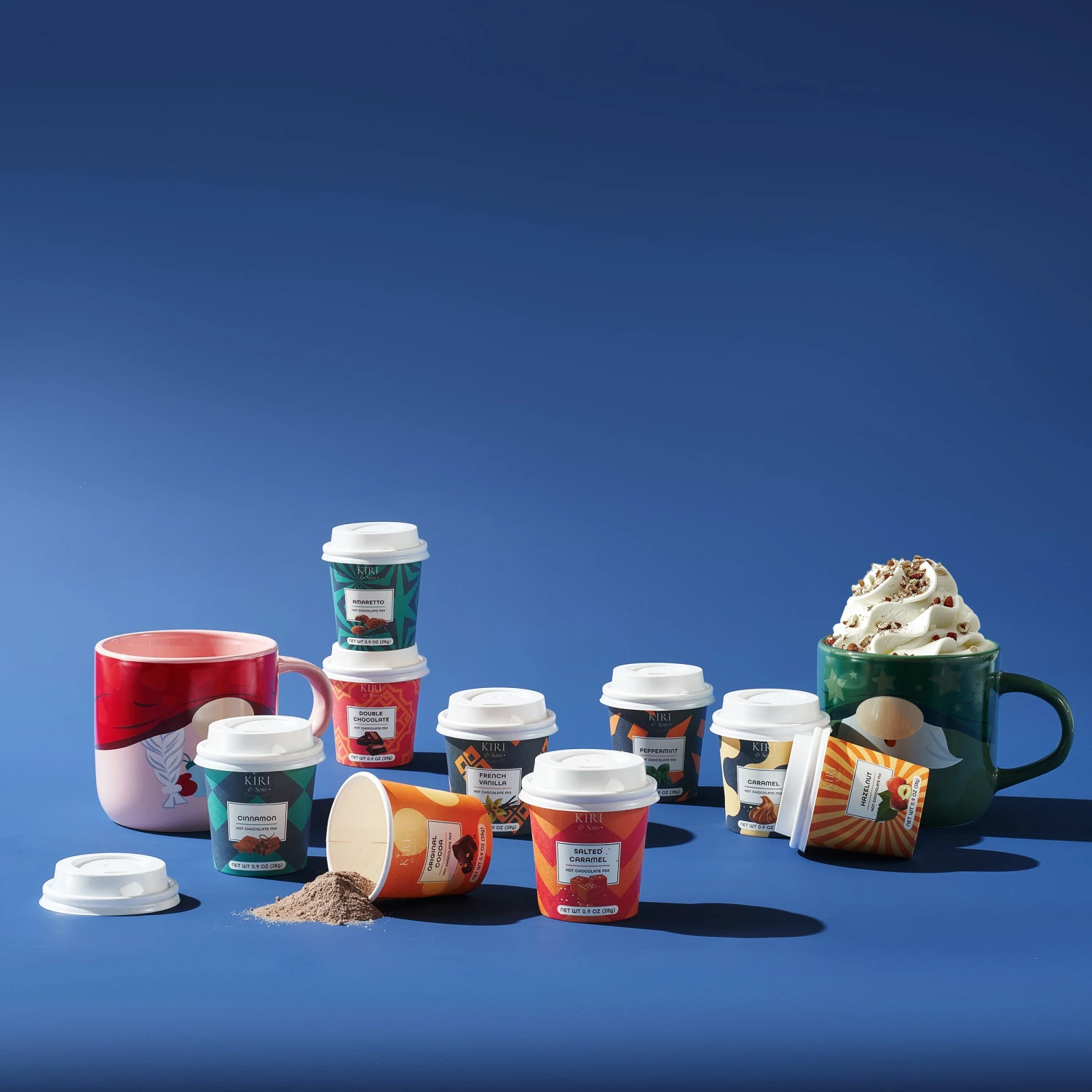 Gourmet Hot Cocoa Gift Set Cup Hot Chocolates - Set Of 9 Flavors - Salted Caramel, French Vanilla, Caramel, Gingerbread, Mint, Amaretto & More - Holiday Christmas Gifts For Her, Him, Kids 4 Gourmet Hot Cocoa Gift Set Cup Hot Chocolates - Set Of 9 Flavors - Salted Caramel, French Vanilla, Caramel, Gingerbread, Mint, Amaretto & More - Holiday Christmas Gifts For Her, Him, Kids - Image 4