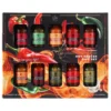 Gourmet Hot Sauce Sampler Gift Set Of 10, Flavors Include Habanero, Scotch Bonnet, Jalapeno, Sriracha, Louisiana Style, Cayenne, Red & Green Chili And More, Variety Pack Gifts