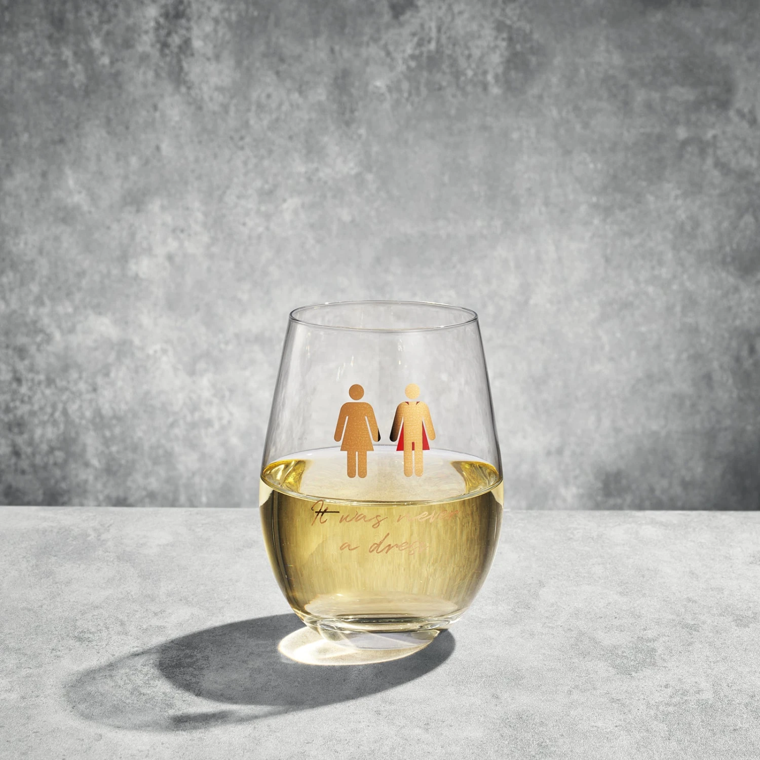 It Was Never A Dress, It Was Always A Cape Wine Glass, Gift For Mom, Women, Wife, Girlfriend, Empowering Feminist Mug - | Gifts For Friends RBG Wine Glass For Birthday, ItWasNeverADress 2 It Was Never A Dress, It Was Always A Cape Wine Glass, Gift For Mom, Women, Wife, Girlfriend, Empowering Feminist Mug - | Gifts For Friends RBG Wine Glass For Birthday, ItWasNeverADress - Image 2