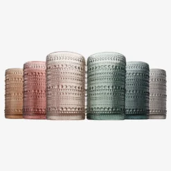 Beaded Highball Drinking Glasses | Set Of 6 | Muted Color, Vintage Hobnail 14 OZ Muted Bubble Design Whiskey Glassware, Old-Fashioned, Embossed Design Glass For Water, Wine, Cocktail HAND WASH ONLY 9 Beaded Highball Drinking Glasses | Set Of 6 | Muted Color, Vintage Hobnail 14 OZ Muted Bubble Design Whiskey Glassware, Old-Fashioned, Embossed Design Glass For Water, Wine, Cocktail HAND WASH ONLY -Refined Spirits Store KhenHighballBubbleGlasswareSetof6muted2 2