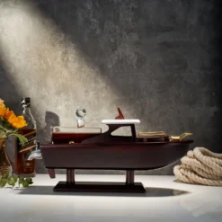 Boat Ship Whiskey & Wine Decanter Ship - The Wine Savant Ship Decanter Set 800ml - Drink Dispenser For Wine, Whiskey, Ship In A Bottle Decanters Bar Set, Liquor Scotch Bourbon, Boating Mariner Gifts -Refined Spirits Store NewBoatDecanter1 1