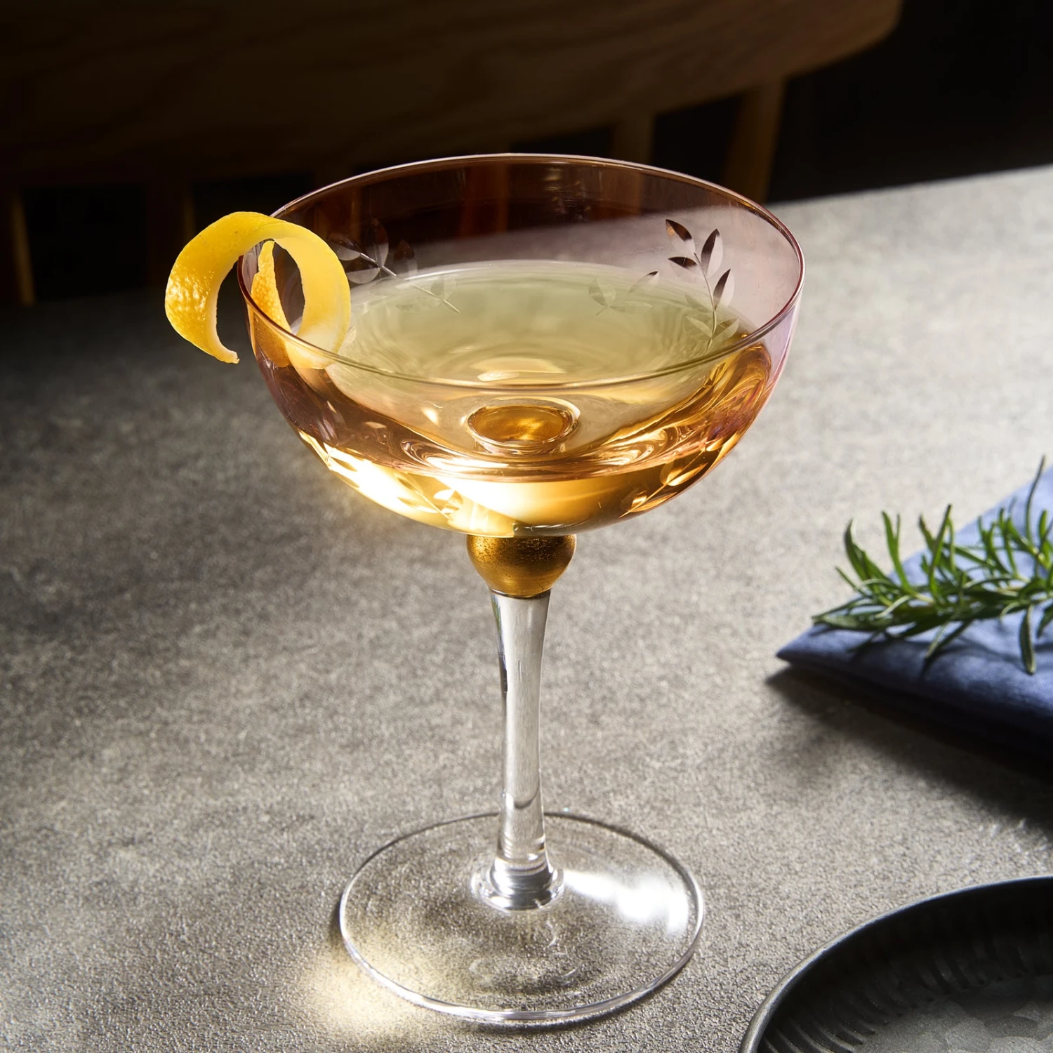 Colored Coupe Art Deco Glasses, Gold | Set Of 4 | 8 Oz Classic Cocktail Glassware For Champagne, Martini, Manhattan, Sidecar, Crystal Speakeasy Style Goblets Stems (Pink) 2 Colored Coupe Art Deco Glasses, Gold | Set Of 4 | 8 Oz Classic Cocktail Glassware For Champagne, Martini, Manhattan, Sidecar, Crystal Speakeasy Style Goblets Stems (Pink) - Image 2