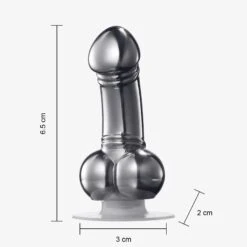 Unique Whiskey & Wine Chiller - Funny Liquor Ice Chilling Suction Cup, Beverage Cooler, Peni Shaped Gag Gift For Whiskey, Bourbon, Tequila, Vodka Lover, Reusable Stainless Steel - Just Freeze It! -Refined Spirits Store PenisWhiskeyChillerdim 1